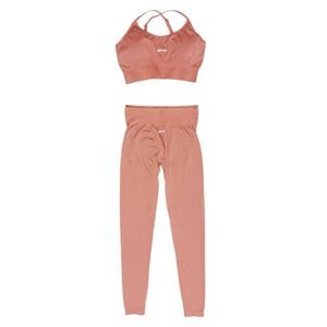 BO + TEE Terracotta Sports Bra & Matching Body Contouring Leggings